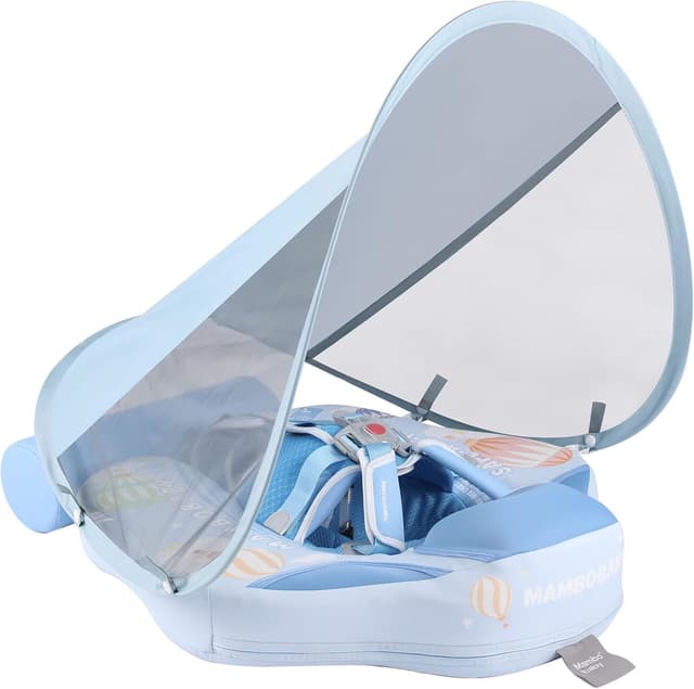 Detalle 2 de GENTEACO Mambobaby Baby Swim Float with Canopy (Non-Inflatable) for Ages 3–24 Months