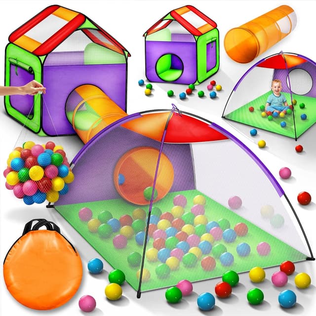 Imagen de KIDUKU Tenda Igloo con Tunnel e 200 Palline 🎪 en OfertitasTOP