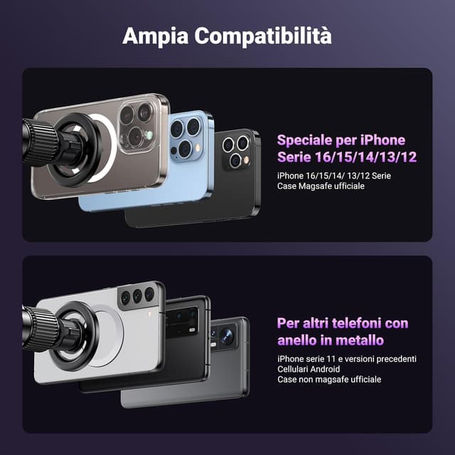 Thumbnail 5 de UGREEN Supporto Telefono Auto magnetico per volante