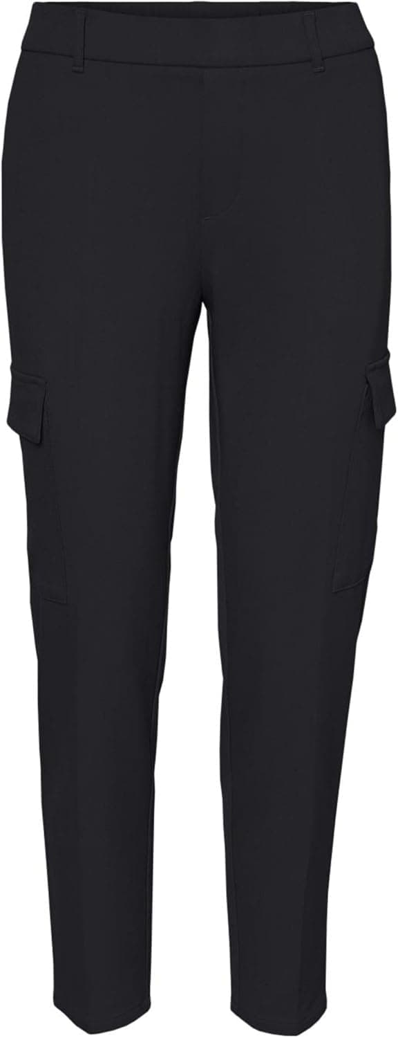 Detalle de VERO MODA VMMaya Mr Loose Solid Pant Tall NOOS: pantaloni da donna comodi e leggeri