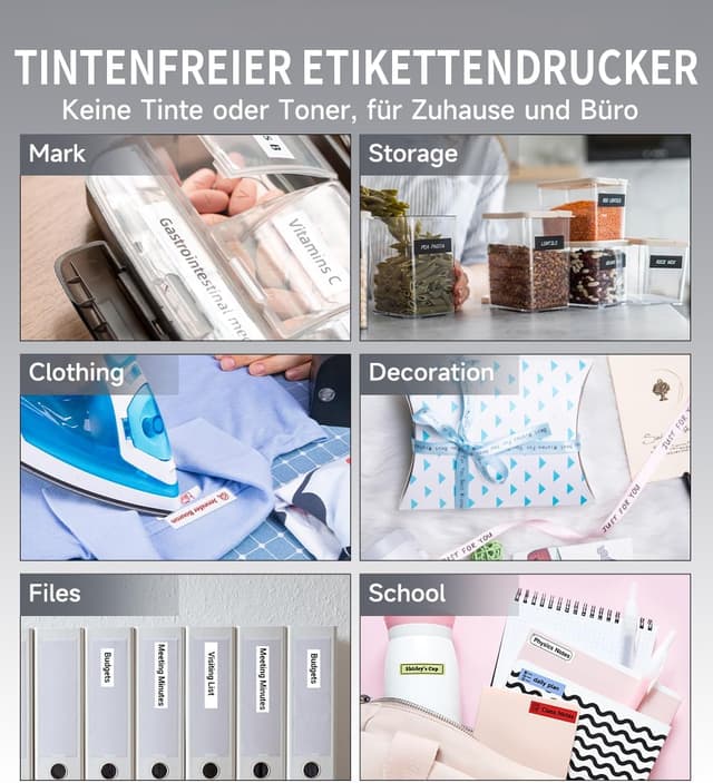 Thumbnail 5 de Phomemo P12 Etikettendrucker đš