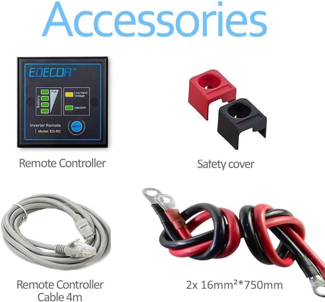 Detalle 1 de EDECOA Inverter onda pura 2500 W