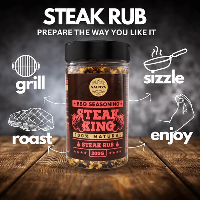 Thumbnail 3 de Steak King BBQ Rub 200g Assaisonnement naturel 🥩