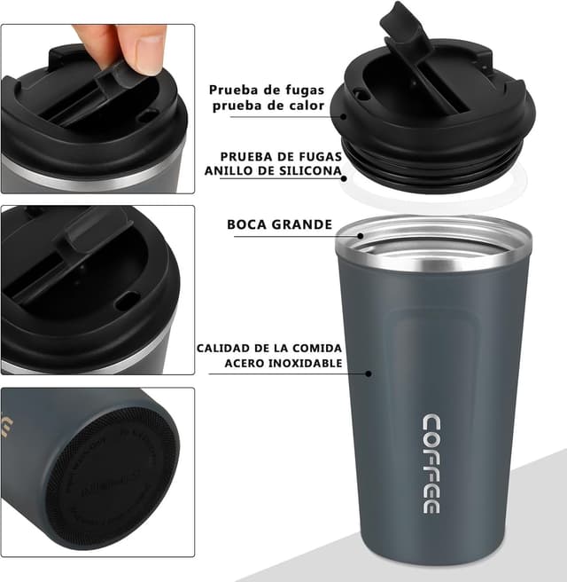Thumbnail 3 de Goodatech Taza Térmica de Acero Inoxidable 18oz
