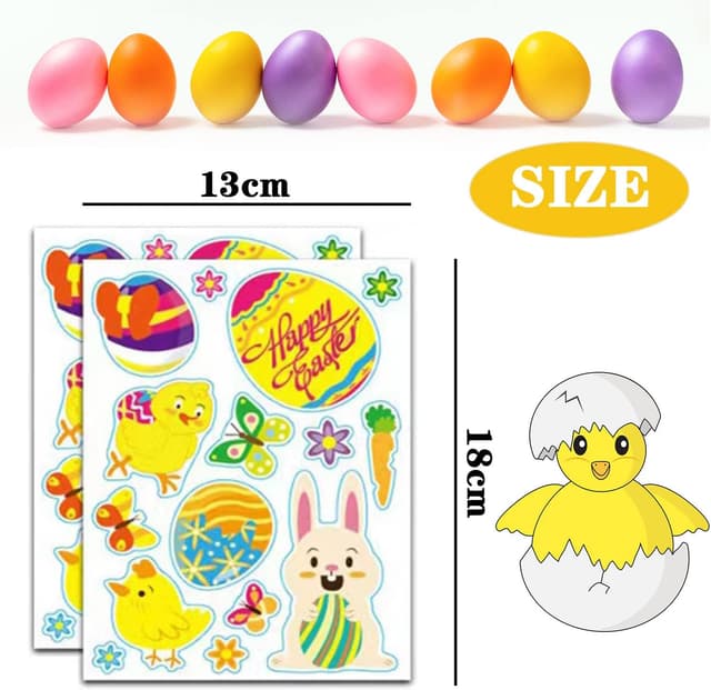 Thumbnail 1 de KEELYY Osteraufkleber 12 Stück