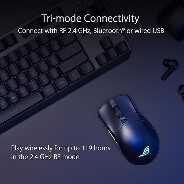 Thumbnail 4 de ASUS ROG Gladius III Wireless AimPoint — ratón gaming 36.000 dpi