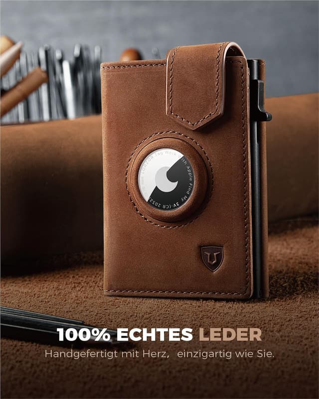 Thumbnail 3 de LORZOR Slim Wallet Leder Portemonnaie 10 Karten 👛