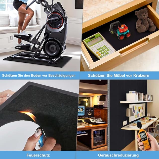 Detalle de Vefhby selbstklebende Schaumstoffplatte aus Neopren (300 mm x 3 mm x 1,5 m) für Dichtungen, Schalldämmung & Pufferung – weiß