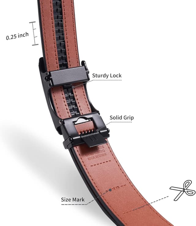 Thumbnail 2 de TANGCHAO Ceinture 35mm réglable Noir