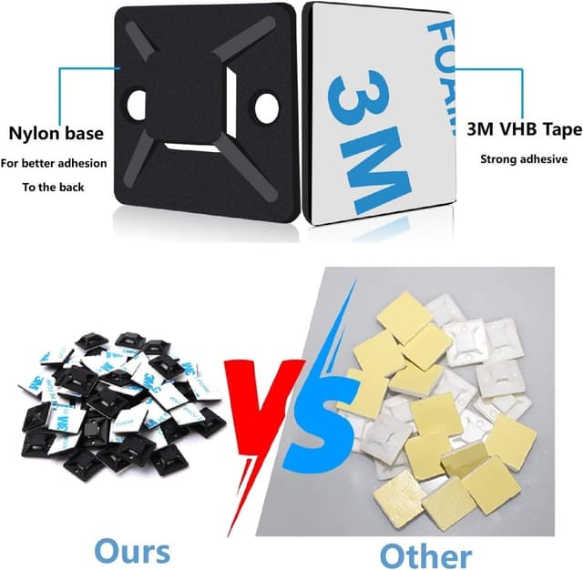 Thumbnail 5 de SZXULI Kabelbinder 200 Stück Schwarz 120/150mm