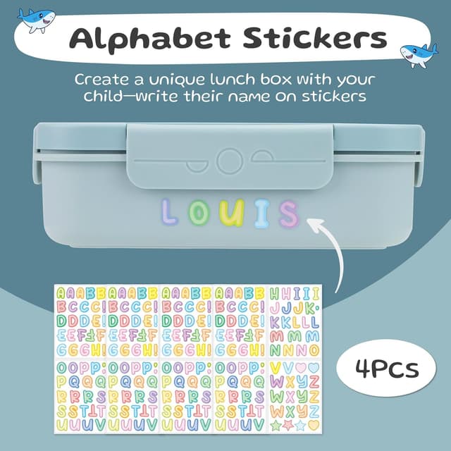 Thumbnail 5 de Bugucat Brotdose 1300 ml Blau mit Fächern