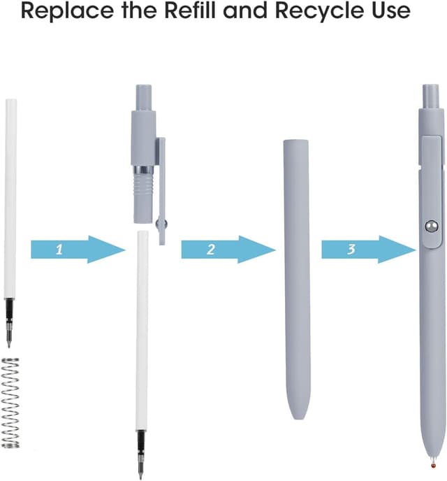 Thumbnail 6 de FIOVER Morandi Gelstifte (10 Stück) 0,5 mm, schwarze Tinte – schnell trocknend