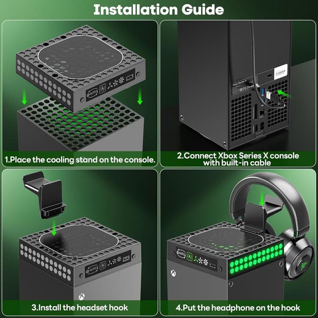 Thumbnail 5 de Xbox Series X Cooling Fan with 9 RGB Lights