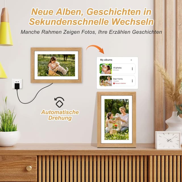 Thumbnail 6 de Digitaler Bilderrahmen 10,1" 32 GB 🌄