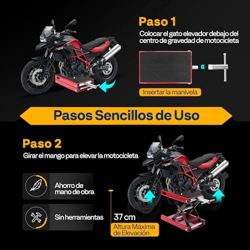 Thumbnail 4 de VIVOHOME Sollevatore moto altezza regolabile 500 kg 🛠