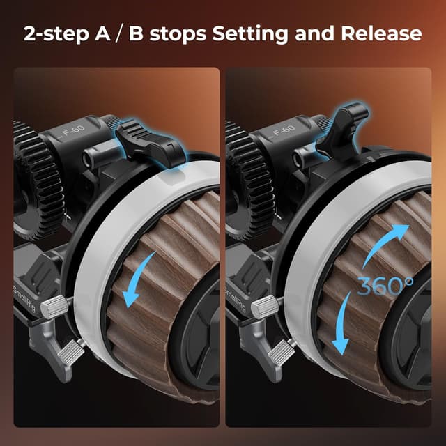 Thumbnail 5 de SMALLRIG F60 modular follow focus 15mm clamp