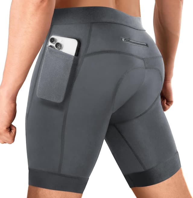 Thumbnail 6 de Niksa men’s 3D gel padded cycling shorts with phone pockets and anti-slip leg grippers
