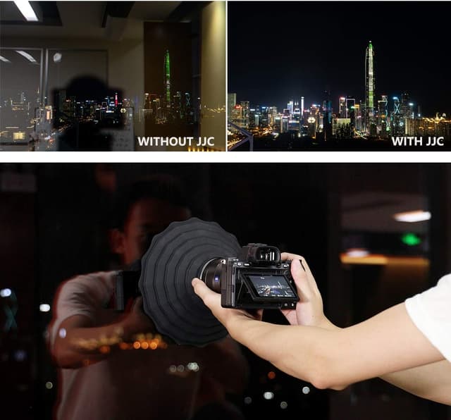 Detalle 2 de JJC Silikon-Gegenlichtblende für DSLR-Objektive (Außendurchmesser 73–88 mm) – faltbarer Haubenschutz