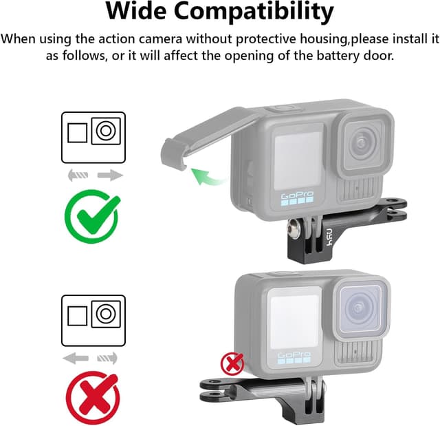 Detalle 1 de HSU Vertical Mount for GoPro 90-degree adapter