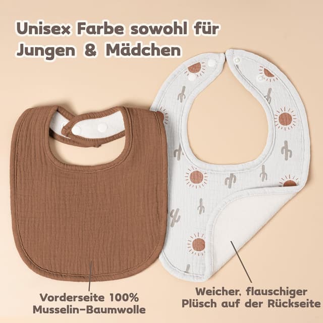 Thumbnail 5 de Susurration Lätzchen Musselin 6er Pack 🧣