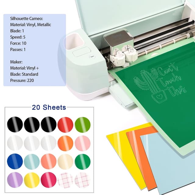 Detalle 2 de VINYL FROG 20 Pack Permanent Vinyl 12"×12"