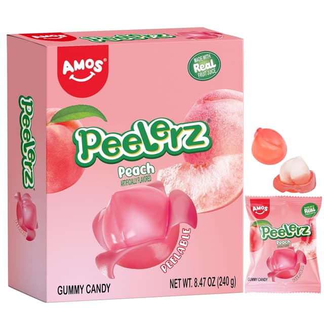 Imagen de AMOS Peelerz Pfirsich Fruchtgummis 240 g 🍬 en OfertitasTOP