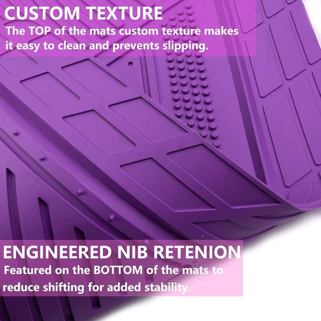 Thumbnail 4 de CAR PASS Heavy Duty Rubber Floor Mats