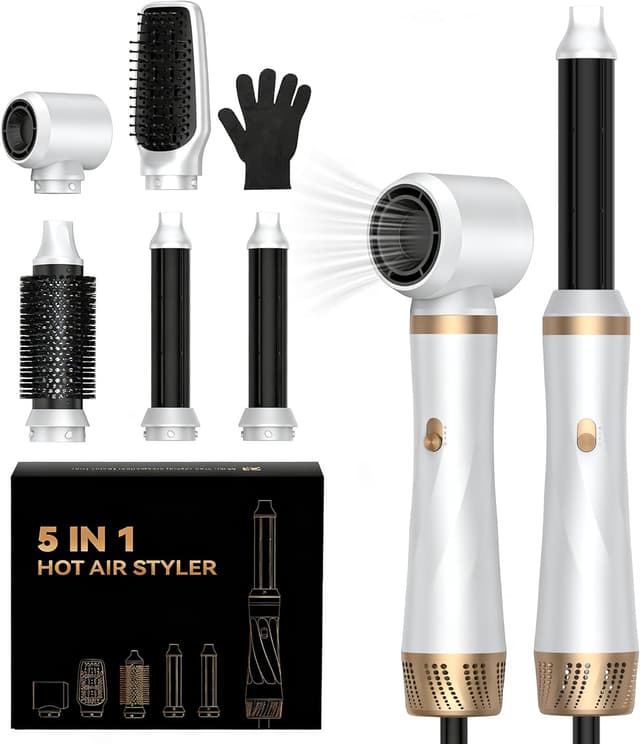 Detalle de UMIGA Magic Styler Air Styler Set (5 in 1) hair dryer brush for curls, volume and straightening