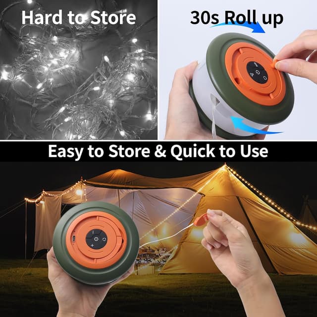 Detalle de Phylosal Camping-Lichterkette 10 m