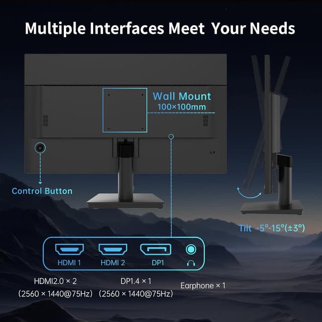Thumbnail 6 de KTC 27-inch 1440P QHD IPS monitor with 100Hz, Adaptive Sync and HDR10