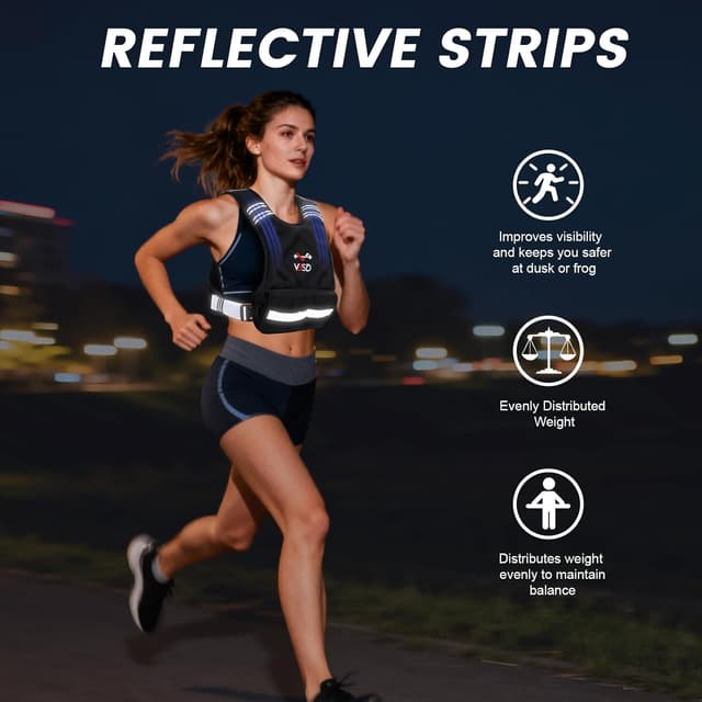 Detalle de VBSD Adjustable Weighted Vest 6lb ⚖