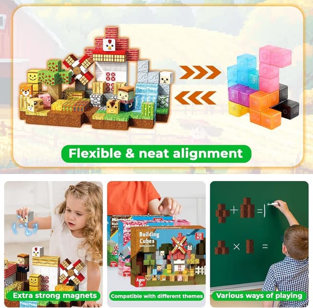 Thumbnail 4 de Magnetische Bausteine 150 Stück für Kinder