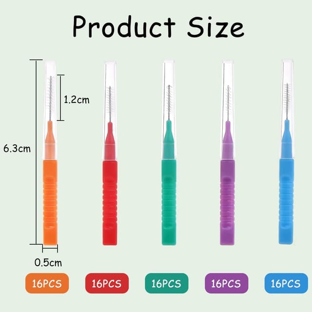 Detalle 2 de iCovalescent 80 Cepillos Interdentales