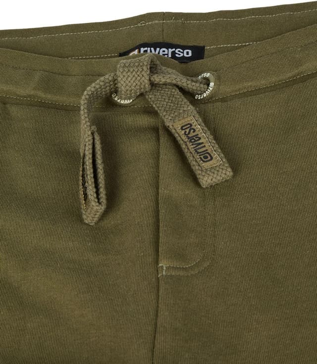 Detalle de riverso RIVLoris pantaloni cargo lunghi da uomo in stile jogger con tasche