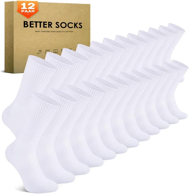 Detalle de TUUHAW Tennissocken 12 Paar, 35-50