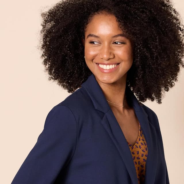 Thumbnail 3 de Amazon Essentials Ponte-Blazer lockerer Schnitt