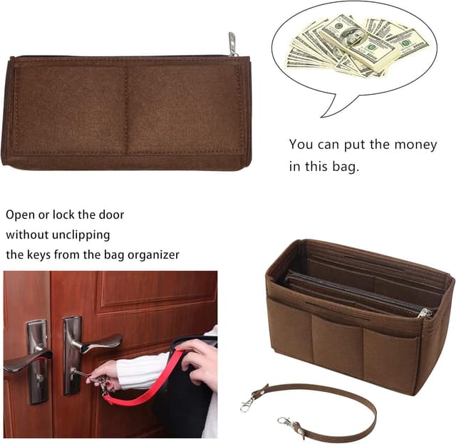 Thumbnail 2 de Soyizom Felt Tote Organiser Large Coffee