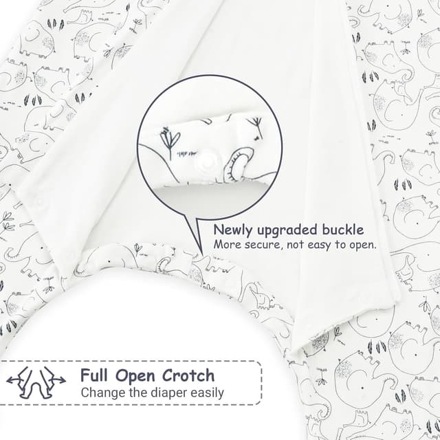 Detalle de WYTbaby Sacco Nanna con Piedini 1.0 Tog in 100% Cotone ultra-morbido