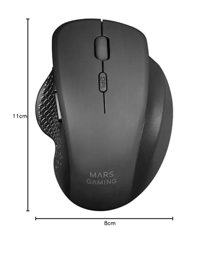 Thumbnail 6 de MARSGAMING MMWERGO Negro: Ratón Inalámbrico Ergonómico