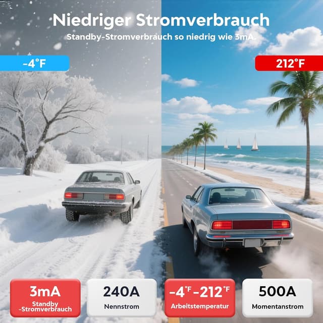 Detalle 2 de Mtchavno Desconectador batería 240A para coche