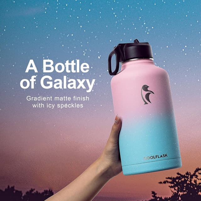 Thumbnail 1 de Coolflask Galaxy 64 oz Insulated Water Bottle