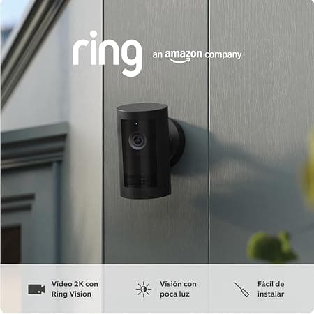 Detalle de Ring Exterior Camera Plus 🛡️ Cámara inalámbrica 2K con batería