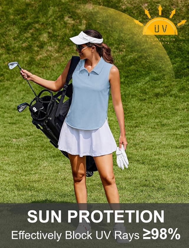 Thumbnail 3 de Polo senza maniche sportiva UPF 50+ donna