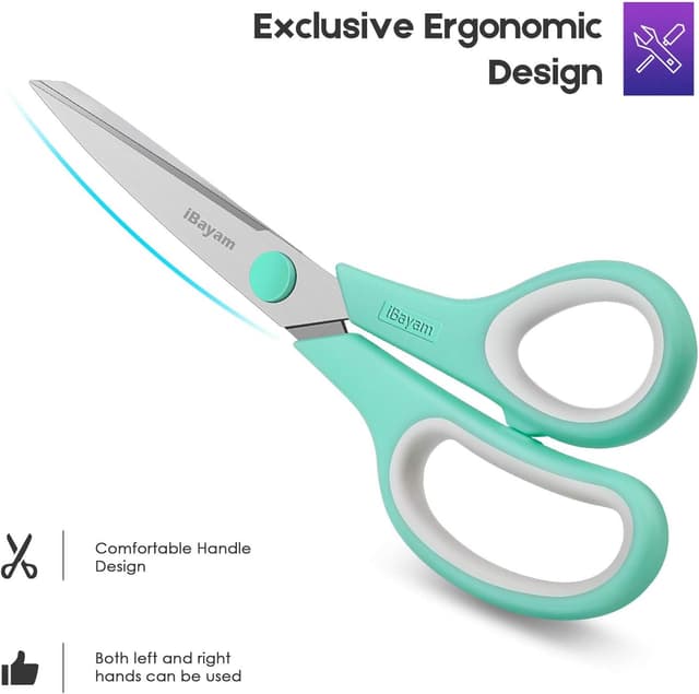 Thumbnail 4 de 8" Multipurpose Scissors 3 Pack — Sharp Blades ✂