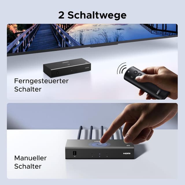 Thumbnail 4 de UGREEN HDMI Switch 3‑in‑1 4K@60Hz HDMI‑Switcher