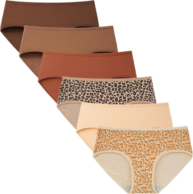 Detalle de INNERSY Cotton Hipster Underwear 6-Pack