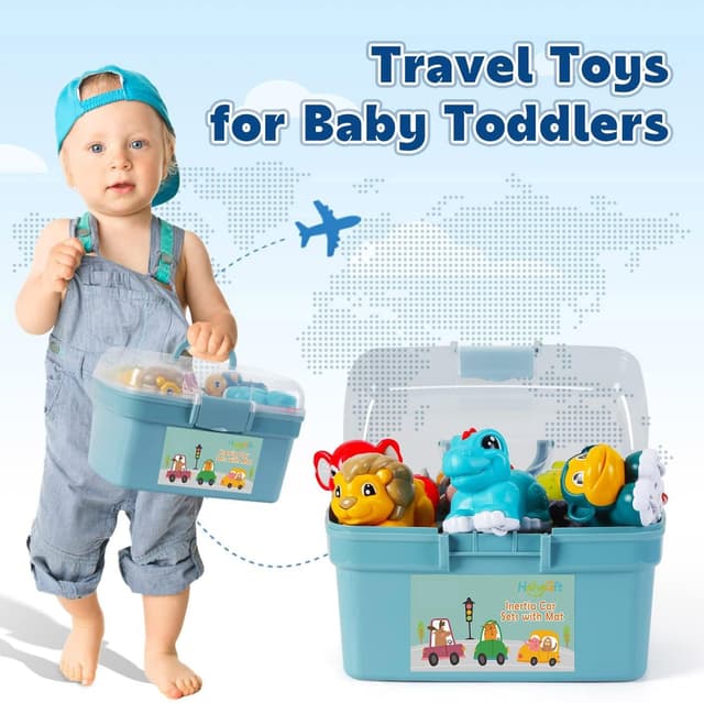 Detalle 2 de HahaGift Animal Car Toys 12-18 Months