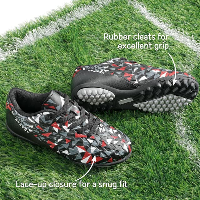 Thumbnail 2 de DREAM PAIRS Turf Indoor Soccer Shoes Lace-Up Cleats
