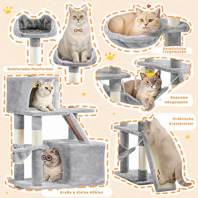 Detalle 2 de Yaheetech Katzenkratzbaum 209 cm XXL