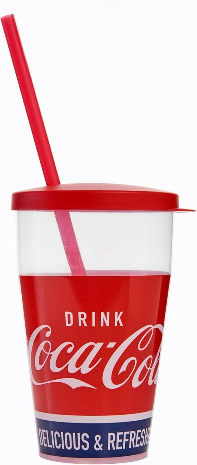 Detalle 2 de Snips Vasos Coca-Cola 0,5 L con pajita 4 piezas